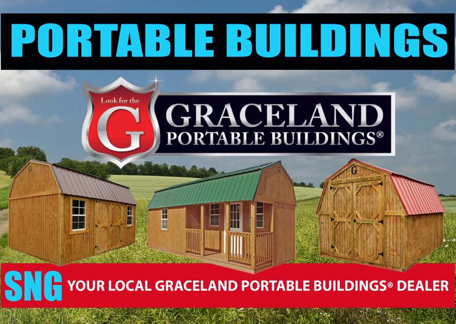 SNG Satellite has Graceland Portable Buildings. If you are looking for a building, shed, garage or cabin. please call or come to our San Angelo, Texas location today.
